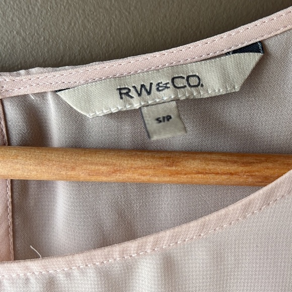 RW&CO Rose Gold Sequined Sheath Dress Size Small - Picture 3 of 11